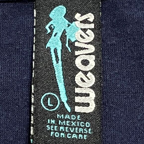 WEAVERS Pink White & Blue Striped Relaxed Fit Top Women’s Size Large – Y2K EUC - Picture 7 of 8